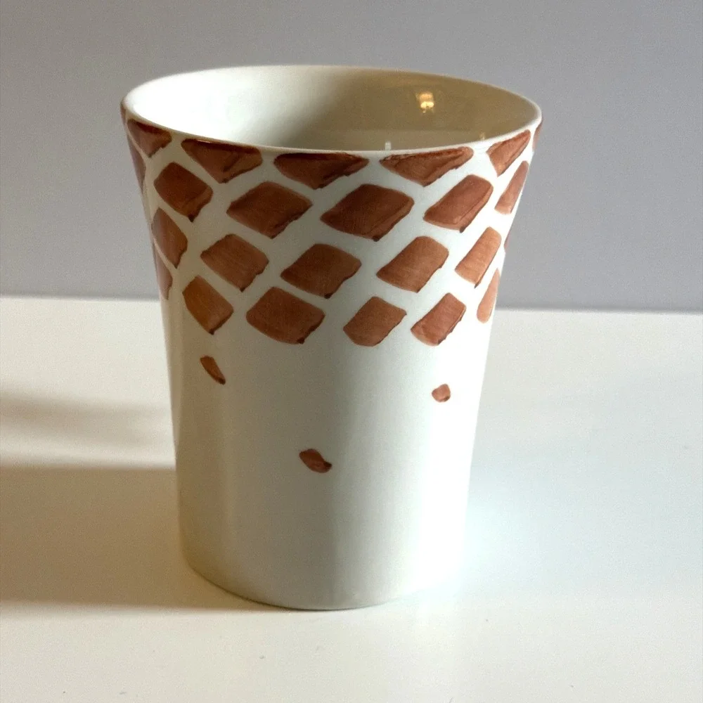 Pier One Giraffe Mug Hand Painted Stoneware‎ Cup 3D Design Unique Animal Lover